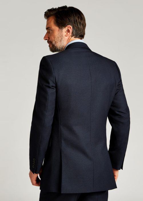 Mens classic fit navy suit