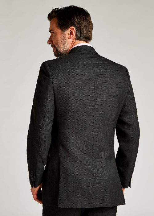 Grey Suit Birdseye Mens