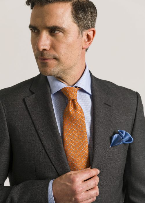 Grey classic fit suit