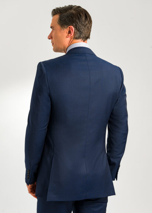 Tailored Fit Lightweight Dark Blue Suit jacket back