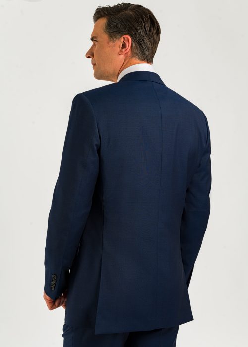 Roderick Charles dark blue classic fit suit back