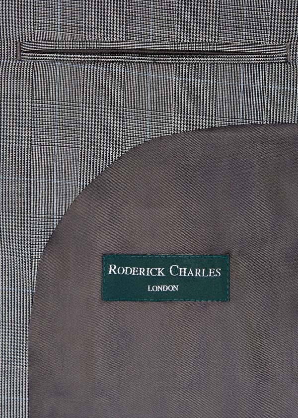 Classic Fit Grey Prince of Wales Suit - Roderick Charles