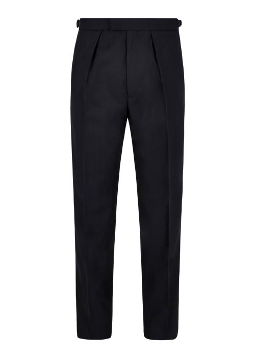 Classic Fit Herringbone Navy Suit - Image 4