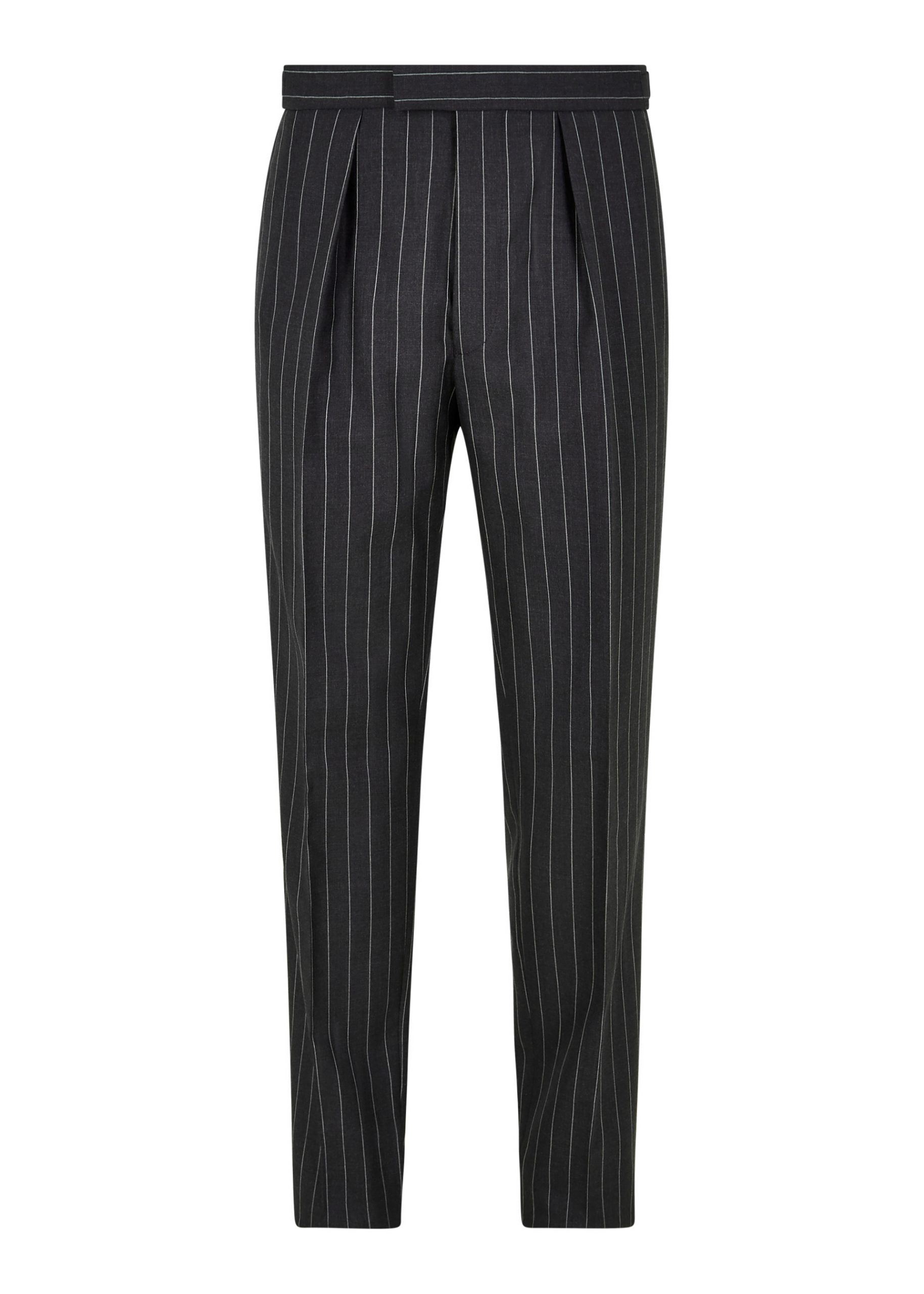 Classic Fit Lightweight Dark Grey Stripe Suit - Roderick Charles