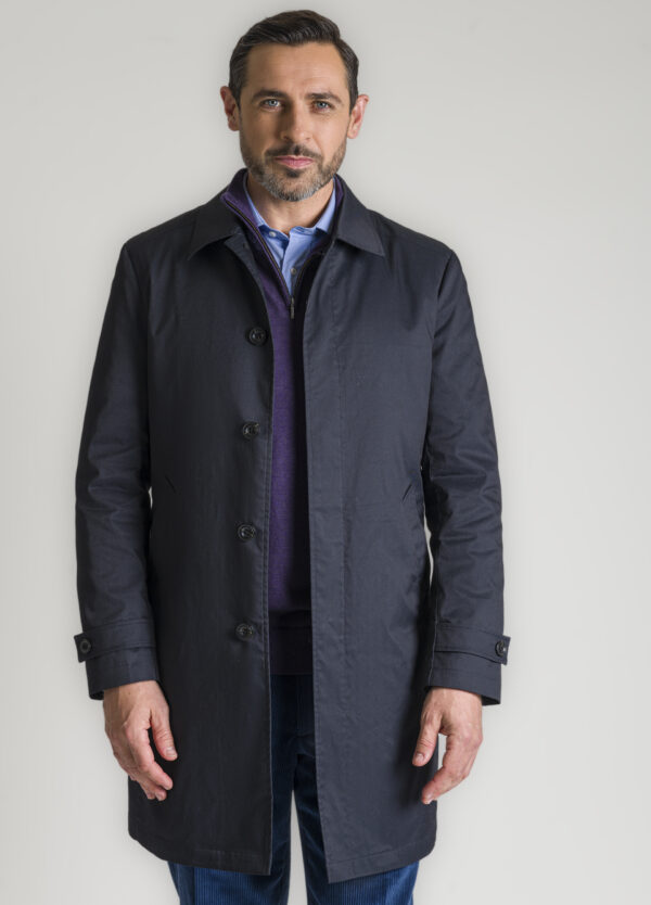 Navy Raincoat - Roderick Charles