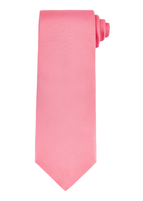 A Roderick Charles plain silk tie in pale pink