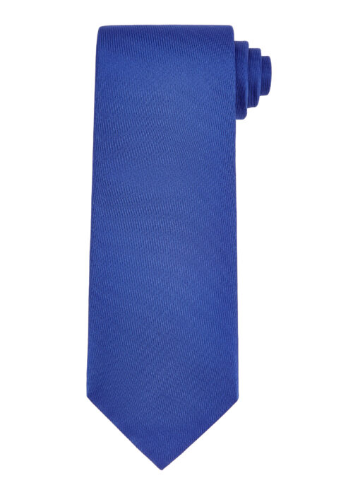 A Roderick Charles plain silk tie in royal blue